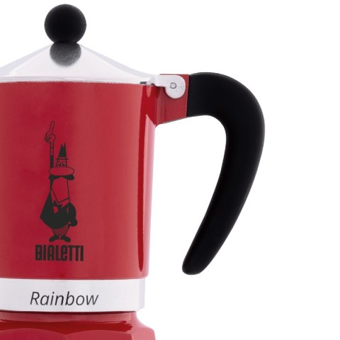BIALETTI Bialetti kawiarka Rainbow 1tz czerwona BIALETTI Bialetti kawiarka Rainbow 1tz czerwona