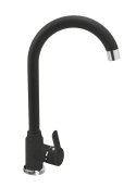 Maidsinks Czarny zestaw zlew z baterią - zlewozmywak Maidsinks Bali (62x44) 1B 1D czarny + Bateria Lungo czarna