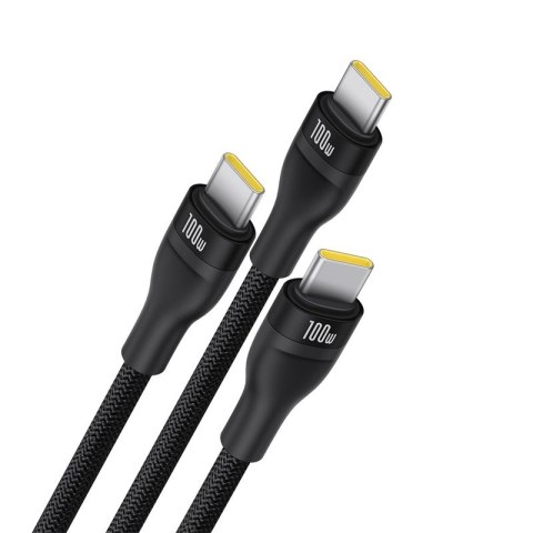 Baseus Kabel Baseus Flash Series 3 100W 1,5m (czarny) Baseus Kabel Baseus Flash Series 3 100W 1,5m (czarny)