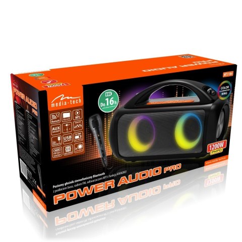 Media tech MEDIA-TECH PREMIUM GŁOŚNIK BT POWER AUDIO PRO Media tech MEDIA-TECH PREMIUM GŁOŚNIK BT POWER AUDIO PRO