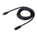 UNITEK UNITEK PRZEDŁUŻACZ USB-C 10GBPS, 4K60HZ, PD 100W, 1,5M, C14086BK-1.5M
