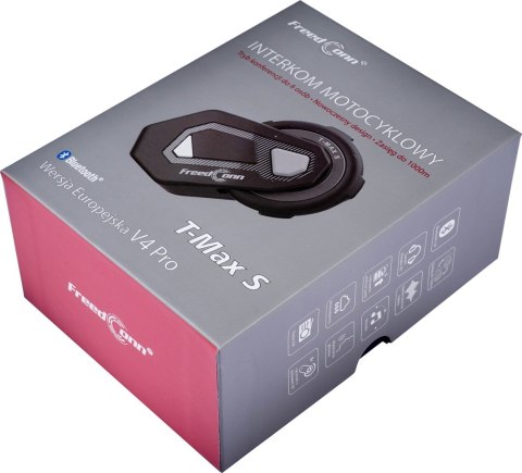 FreedConn Interkom motocyklowy FreedConn T-Max S V4 Pro Single FreedConn Interkom motocyklowy FreedConn T-Max S V4 Pro Single