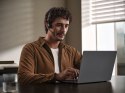 SHOKZ Słuchawki bezprzewodowe kostne Shokz OpenMeet mic-ANC USB-C + adapter USB-A czarne