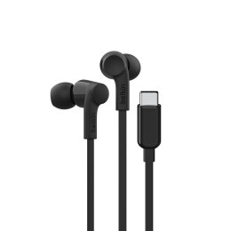 Belkin BELKIN SŁUCHAWKI PRZEWODOWE DOUSZNE USB-C, CZARNE