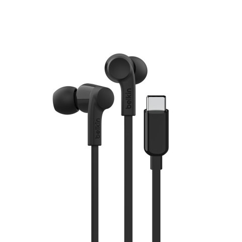 Belkin BELKIN SŁUCHAWKI PRZEWODOWE DOUSZNE USB-C, CZARNE