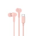 Belkin BELKIN SŁUCHAWKI PRZEWODOWE DOUSZNE USB-C, RÓŻOWE