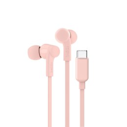 Belkin BELKIN SŁUCHAWKI PRZEWODOWE DOUSZNE USB-C, RÓŻOWE
