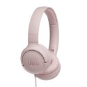 JBL Słuchawki JBL Tune 500 (rożowe, nauszne, z wbudowanym mikrofonem)