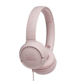JBL Słuchawki JBL Tune 500 (rożowe, nauszne, z wbudowanym mikrofonem)