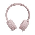 JBL Słuchawki JBL Tune 500 (rożowe, nauszne, z wbudowanym mikrofonem)