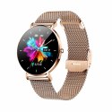 Manta Multimedia Sp. z o.o. Smartwatch zegarek damski Manta Alexa złoty + różowy pasek