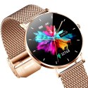 Manta Multimedia Sp. z o.o. Smartwatch zegarek damski Manta Alexa złoty + różowy pasek