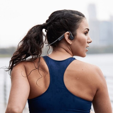 SHOKZ Słuchawki bezprzewodowe kostne Shokz OpenMove USB-C szare SHOKZ Słuchawki bezprzewodowe kostne Shokz OpenMove USB-C szare