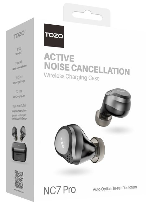 TOZO Słuchawki TWS TOZO NC7 Pro Black TOZO Słuchawki TWS TOZO NC7 Pro Black