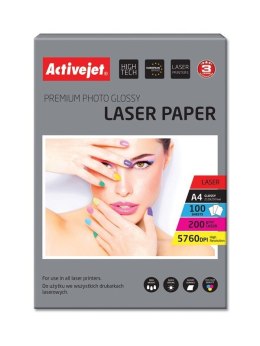 Activejet Activejet AP4-200G100L Papier fotograficzny błyszczący (A4; 100 szt.)