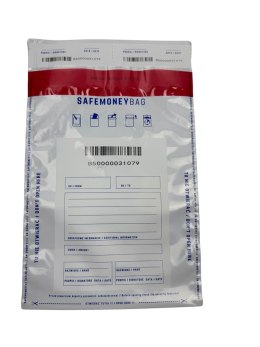 BESTPAK SAFEMONEYBAG Koperty bezpiecznie depozytowe transparent B5 190mmx260mm+35mm 100 szt w opakowaniu