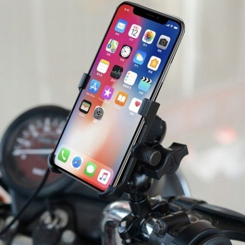 FreedConn Uchwyt na telefon i ładowarka FreedConn MC10 + BM2R mocowanie do główki ramy FreedConn Uchwyt na telefon i ładowarka FreedConn MC10 + BM2R mocowanie do główki ramy