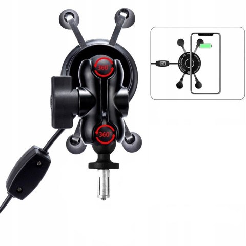 FreedConn Uchwyt na telefon i ładowarka indukcyjna FreedConn MC7W 10W + USB FreedConn Uchwyt na telefon i ładowarka indukcyjna FreedConn MC7W 10W + USB