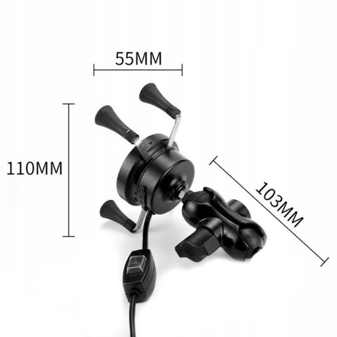 FreedConn Uchwyt na telefon i ładowarka indukcyjna FreedConn MC7W 10W + USB FreedConn Uchwyt na telefon i ładowarka indukcyjna FreedConn MC7W 10W + USB