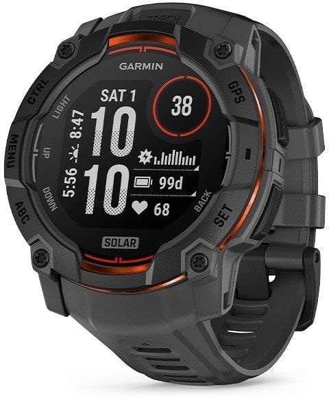 Garmin Smartwatch GARMIN Instinct 3 50mm SOLAR Black Garmin Smartwatch GARMIN Instinct 3 50mm SOLAR Black
