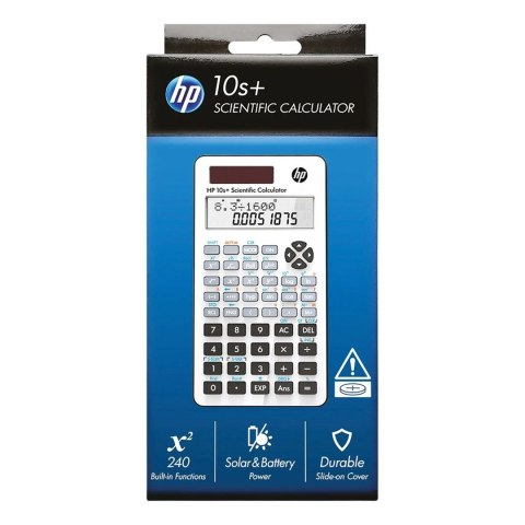 HP Kalkulator naukowy biurowy HP 10SPLUS/INT BX, 240 funkcji, 147x77x24mm, biały