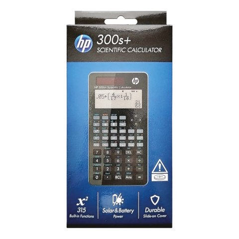 Hewlett-Packard HP Kalkulator naukowy biurowy HP 300SPLUS/INT BX, 315 funkcji, 155x84x20mm, czarny Hewlett-Packard HP Kalkulator naukowy biurowy HP 300SPLUS/INT BX, 315 funkcji, 155x84x20mm, czarny