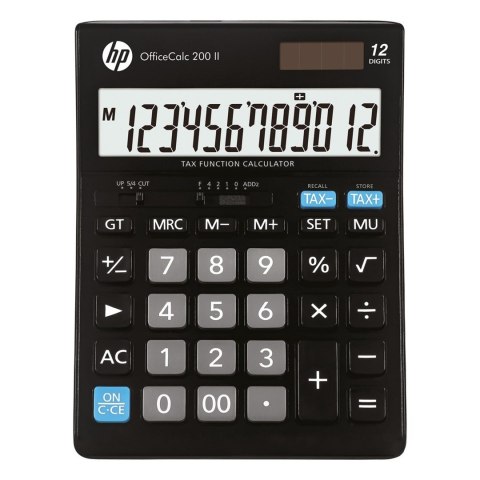 Hewlett-Packard Kalkulator biurowy HP OC 200 II/INT BX, 12-cyfr. wyświetlacz, 179x125x30mm, czarny Hewlett-Packard Kalkulator biurowy HP OC 200 II/INT BX, 12-cyfr. wyświetlacz, 179x125x30mm, czarny
