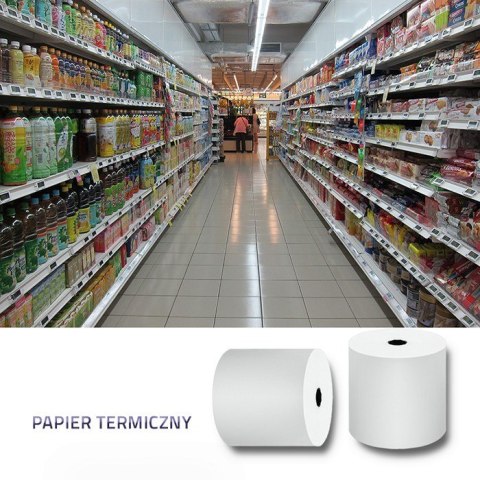 Qoltec QOLTEC ROLKA TERMICZNA 80X80 | 55G/M2 | 10SZT. | BPA FREE Qoltec QOLTEC ROLKA TERMICZNA 80X80 | 55G/M2 | 10SZT. | BPA FREE