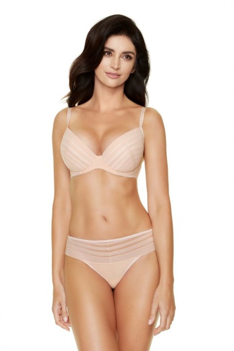 Biustonosz push up Biustonosz Push-up Model Luna B1 Beige - Gorteks Biustonosz push up Biustonosz Push-up Model Luna B1 Beige - Gorteks