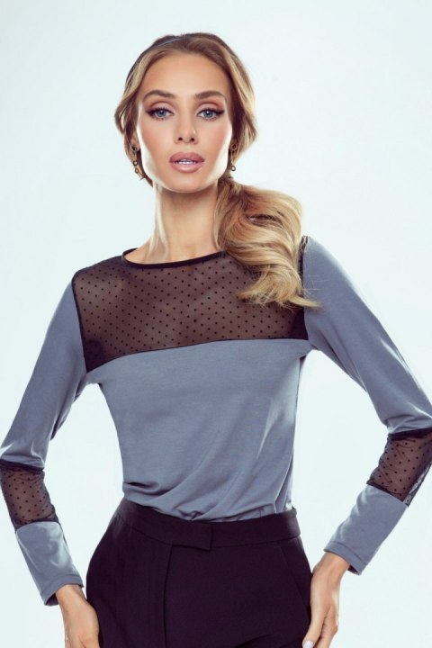 Bluzka Model Tifany Grey/Black - Eldar Bluzka Model Tifany Grey/Black - Eldar