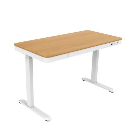 Activejet Biurko ACTIVEJET z elektryczną regulacją wysokości 140x70 ET119W-C biały/dąb