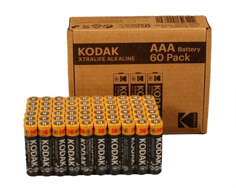 Kodak KODAK BATERIE ALKALICZNE XTRALIFE AAA LR3 X 60 SZT. Kodak KODAK BATERIE ALKALICZNE XTRALIFE AAA LR3 X 60 SZT.