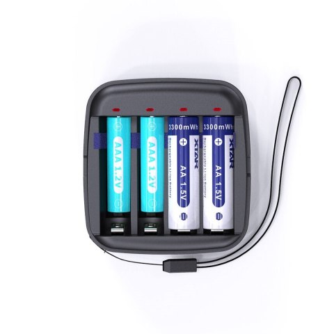 XTAR XTAR ŁADOWARKA DO AKUMULATORÓW R03 / AAA ORAZ R6 / AA LI-ION 1,5V / NIMH BC4 XTAR XTAR ŁADOWARKA DO AKUMULATORÓW R03 / AAA ORAZ R6 / AA LI-ION 1,5V / NIMH BC4
