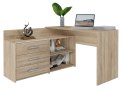 TOP E SHOP Biurko narożne + komoda DANY 120x50xH76 sonoma