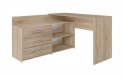 TOP E SHOP Biurko narożne + komoda DANY 120x50xH76 sonoma