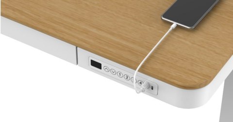 Tuckano Biurko TUCKANO z regulacją wysokości ET119W-C Biały/dąb Tuckano Biurko TUCKANO z regulacją wysokości ET119W-C Biały/dąb