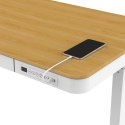 Tuckano Biurko TUCKANO z regulacją wysokości ET119W-C Biały/dąb