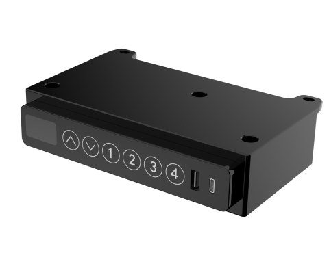 Tuckano Biurko TUCKANO z regulacją wysokości ET119W-C czarny/orzech Tuckano Biurko TUCKANO z regulacją wysokości ET119W-C czarny/orzech
