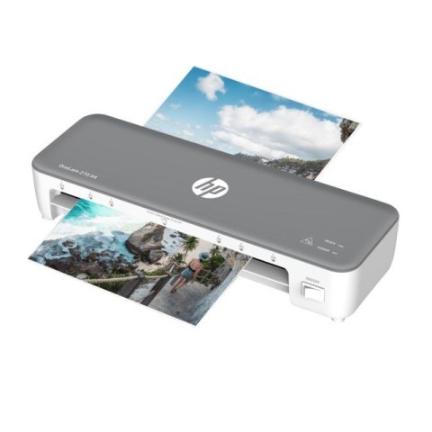 Hewlett-Packard HP Laminator ONELAM 270, A4, na gorąco + 5 folii: A4/80 mic, szary Hewlett-Packard HP Laminator ONELAM 270, A4, na gorąco + 5 folii: A4/80 mic, szary