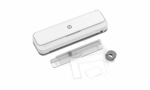 Hewlett-Packard HP Laminator ONELAM 400 A3, na zimno/gorąco, zintegrowany trymer, zaokrąglacz rogów, prędkość 40cm/min + 15 folii: 3xA4, 4xA5, 4 Hewlett-Packard HP Laminator ONELAM 400 A3, na zimno/gorąco, zintegrowany trymer, zaokrąglacz rogów, prędkość 40cm/min + 15 folii: 3xA4, 4xA5, 4
