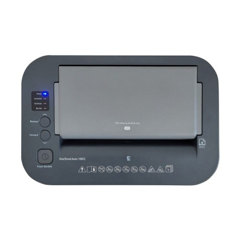 Hewlett-Packard HP Niszczarka ONESHRED Auto 100CC, biało-szara Hewlett-Packard HP Niszczarka ONESHRED Auto 100CC, biało-szara