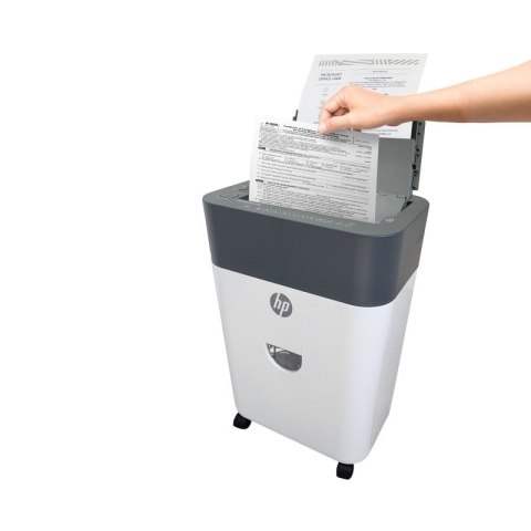 Hewlett-Packard HP Niszczarka ONESHRED Auto 100CC, biało-szara Hewlett-Packard HP Niszczarka ONESHRED Auto 100CC, biało-szara