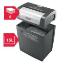 REXEL Rexel Niszczarka Momentum X308, 8 kartek, P-3, 15 l kosz, czarna