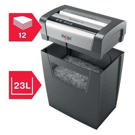 REXEL Rexel Niszczarka Momentum X312, 12 kartek, 23 l kosz REXEL Rexel Niszczarka Momentum X312, 12 kartek, 23 l kosz