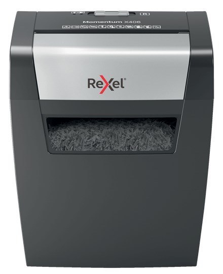 REXEL Rexel Niszczarka Momentum X406, 6 kartek, 15 l kosz REXEL Rexel Niszczarka Momentum X406, 6 kartek, 15 l kosz