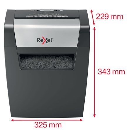 REXEL Rexel Niszczarka Momentum X406, 6 kartek, 15 l kosz REXEL Rexel Niszczarka Momentum X406, 6 kartek, 15 l kosz