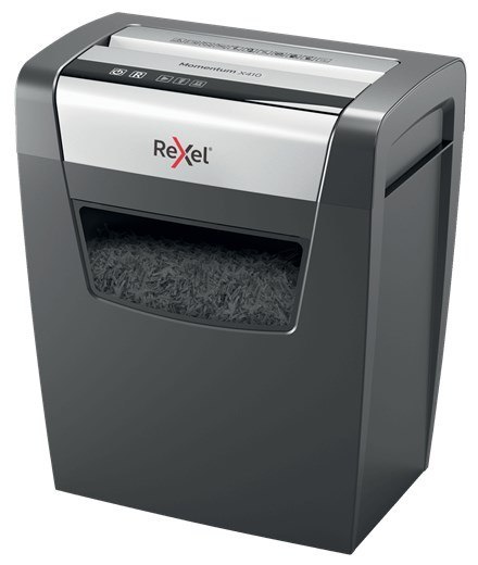 REXEL Rexel Niszczarka Momentum X410, 10 kartek, 23 l kosz REXEL Rexel Niszczarka Momentum X410, 10 kartek, 23 l kosz