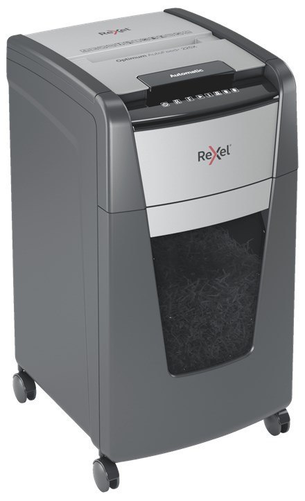 REXEL Rexel Niszczarka Optimum AutoFeed+ 225X, (P-4), 225 kartek, 60 l kosz REXEL Rexel Niszczarka Optimum AutoFeed+ 225X, (P-4), 225 kartek, 60 l kosz