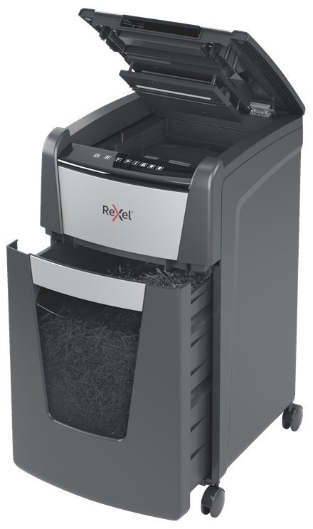 REXEL Rexel Niszczarka Optimum AutoFeed+ 225X, (P-4), 225 kartek, 60 l kosz REXEL Rexel Niszczarka Optimum AutoFeed+ 225X, (P-4), 225 kartek, 60 l kosz