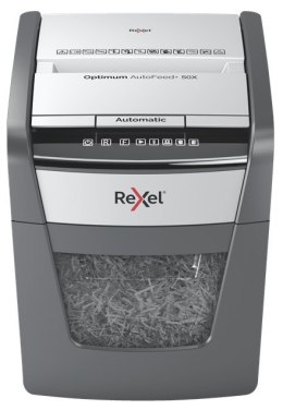 REXEL Rexel Niszczarka Optimum AutoFeed+ 50X, (P-4), 50 kartek, 20 l kosz